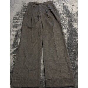 Size 4 Pleated Wool Twill Straight Pant Lauren NWOT